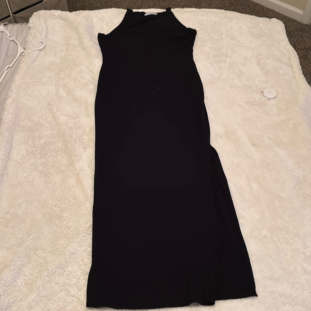 Black maxi dress